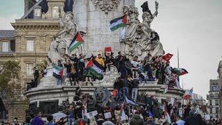 Manifestación pro palestina en París