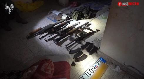 Armas encontradas en Gaza por las FDI.