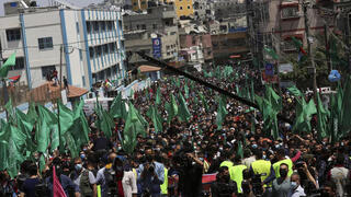 Hamás organiza manifestaciones