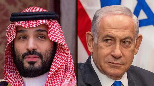 <font style="vertical-align: inherit;"><font style="vertical-align: inherit;">El príncipe heredero saudita Mohammed bin Salman y el primer ministro Benjamín Netanyahu </font></font>