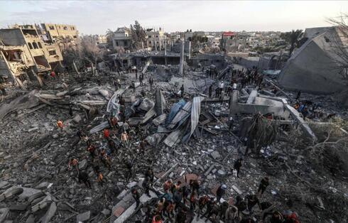 Destrucción en la Franja de Gaza.