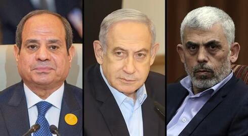 El presidente de Egipto; el primer ministro de Israel; el líder de Hamás en Gaza. 