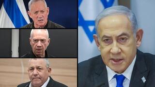 Benjamín Netanyahu y los ministros que se enteraron de sus decisiones por los medios de comunicación. 
