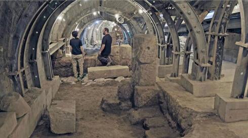 Los lugares de excavación en Jerusalem.