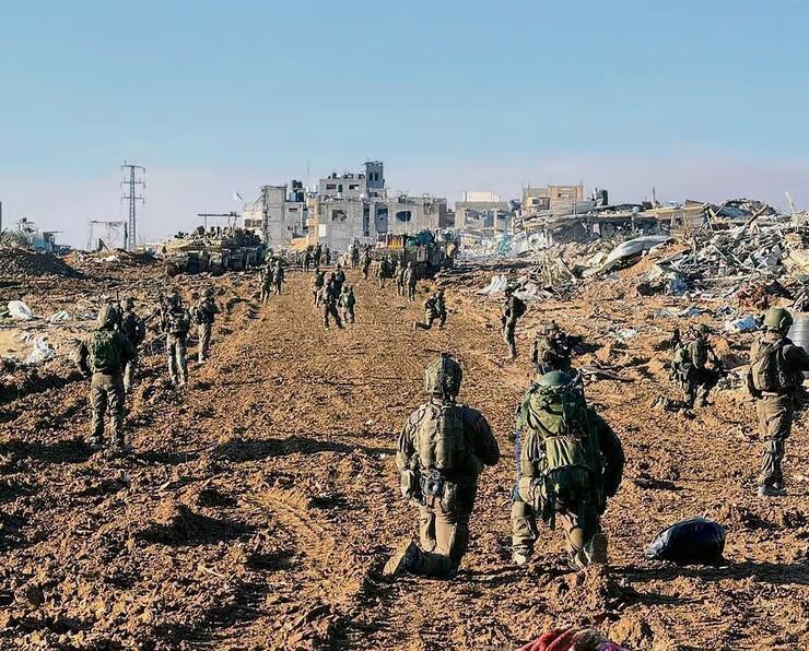 Combatientes de las FDI en la Franja de Gaza. 
