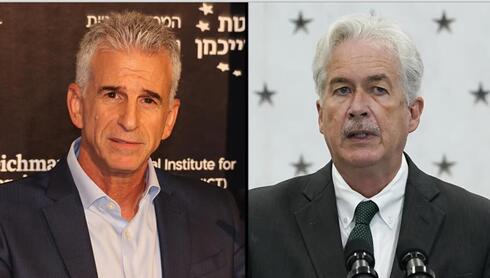 David Barnea y William Burns, jefes de la inteligencia israelí y estadounidense respectivamente. 