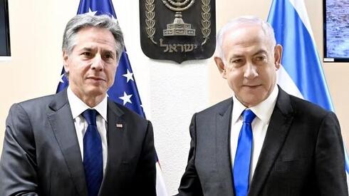 Antony Blinken y Benjamín Netanyahu, 