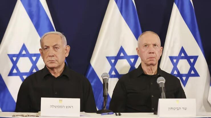 Yoav Galant y Benjamín Netanyahu. 