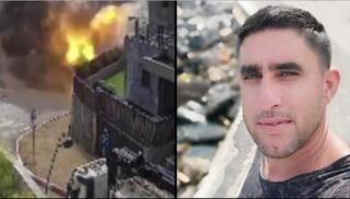 Zahar Bashara y la fábrica atacada por Hezbolá este miércoles.