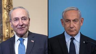 Netanyahu y Schumer. El primer ministro es más popular que el líder de la mayoría del Senado, pero el 54% cree que las críticas de Schumer estaban justificadas. 