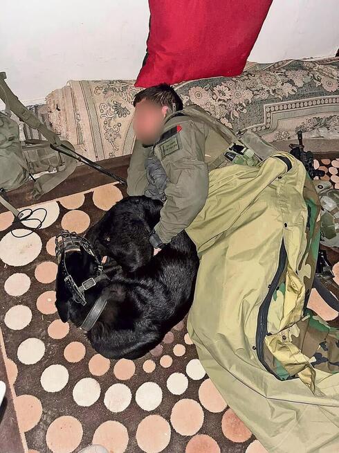 Soldado de la Unidad Oketz durmiendo junto a su perro. 