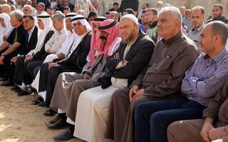 Jefes de los clanes palestinos de Gaza. 