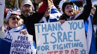 Manifestación proisraelí en Washington.