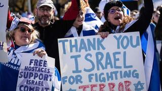 Manifestación proisraelí en Washington.