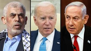 Netanyahu, Biden y Sinwar.