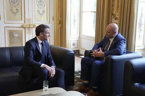 Emanuel Macron y Amir Ohana, reunidos en Alemania. 