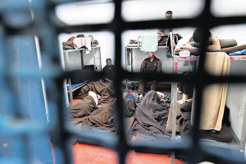 Prisioneros de Hamás en la prisión de Shikma. 