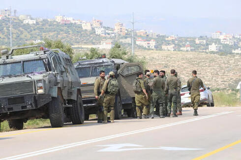Fuerzas de seguridad israelíes en la zona donde se registraron los hechos de violencia. 