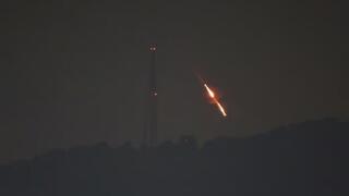 Intercepciones de misiles iraníes durante la noche.