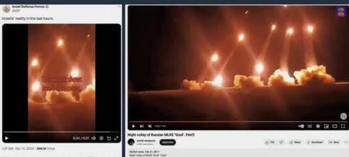 Ni las FDI lograron escapar de las fake news. En su video explicando lo sucedido, agregó una imagen de un conflicto no relacionado con el ataque iraní. 