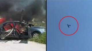 Un dron de Hezbolá que penetró en espacio aéreo israelí y la represalia de las FDI en suelo libanés.