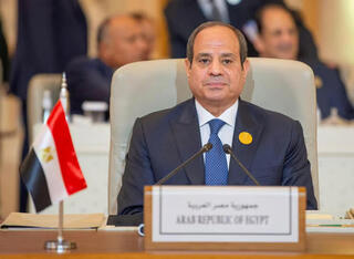 El presidente egipcio Al-Sisi. 