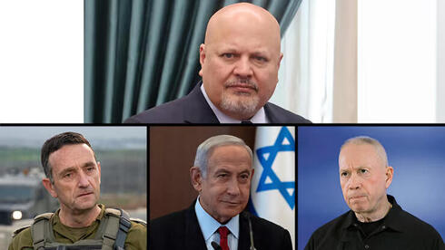 El fiscal Khan y los funcionarios israelíes que tendrían órdenes de arresto de la CPI. 